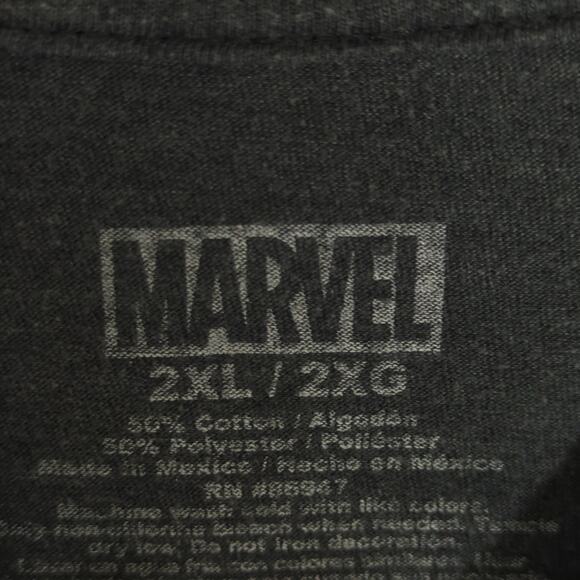 Marvel Black Panther T Shirt 2XL Mens Gray Graphic Superhero Comic Movie Tee - Picture 3 of 4